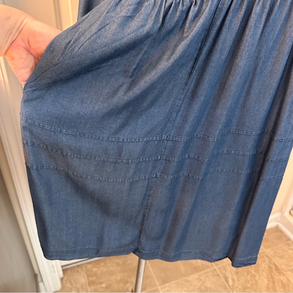 Cato. Chambray dress. Size 14/16. Denim dress. Long sleeve dress. Casual dress. - Picture 7 of 8